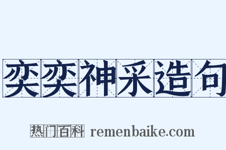 奕奕神采造句是什么意思的图片